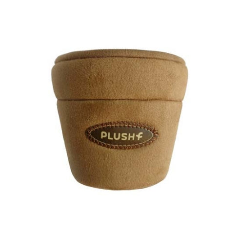 PLUSH FOREST Brown base flowerpot