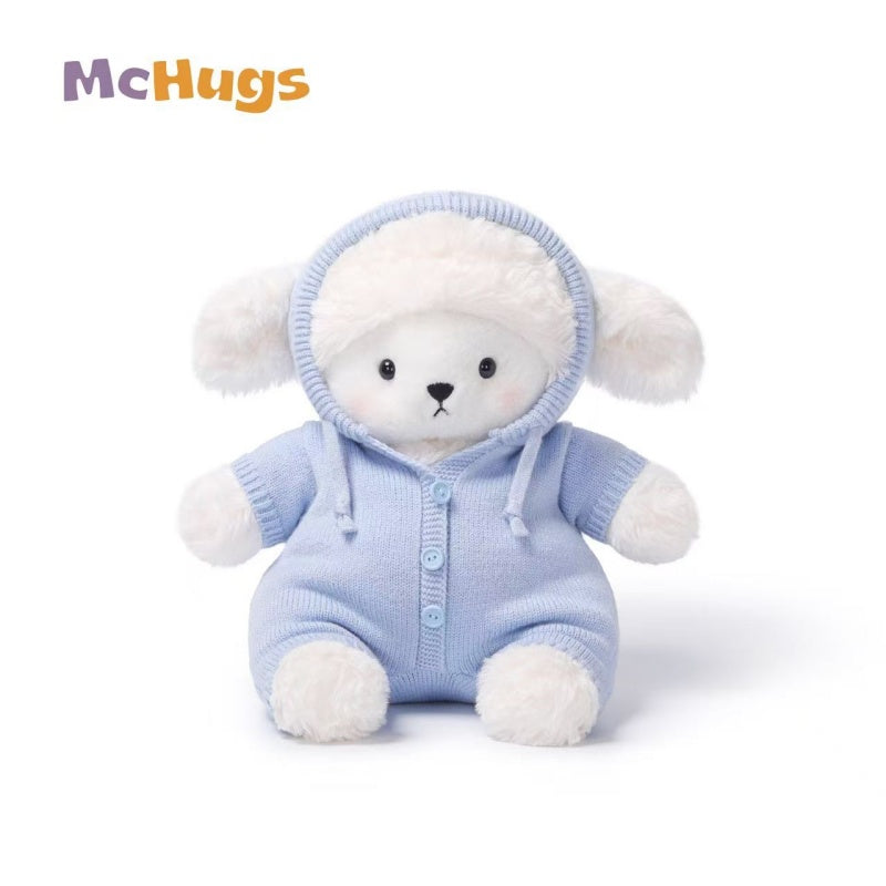 McHugs Cream Blue Hoodie Sheep Baby 25CM (PRE-ORDER)