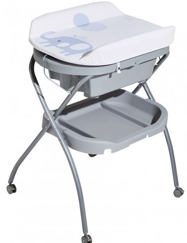 IFAM BABY FOLDABLE STANDING BATH DIAPER CHANGER(Grey)