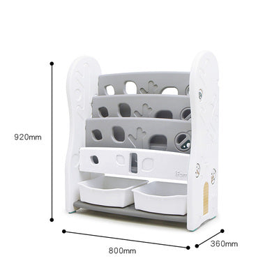 IFAM Design open book shelf 3 level Grey/White