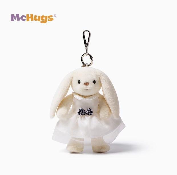 McHugs White Dress Smiling Leveret Bunny Charm