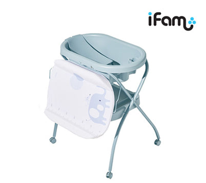 IFAM BABY FOLDABLE STANDING BATH DIAPER CHANGER(MINT)