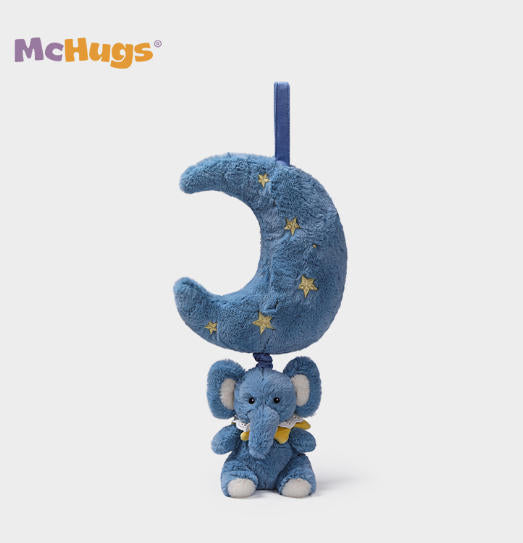 McHugs Moon Elephant Musical Pull 30CM