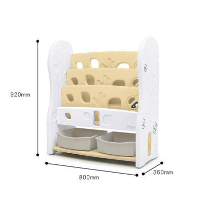 IFAM Design open book shelf 3 level Beige/White