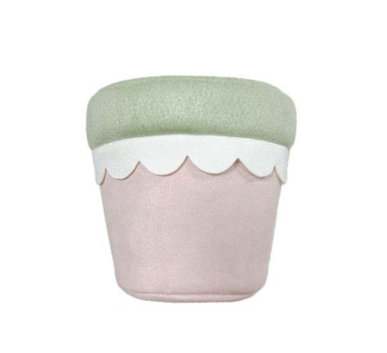 PLUSH FOREST Pink & Green  Flowerpot