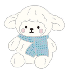 McHugs Scarf Sheep Baby Pin (PRE-ORDER)